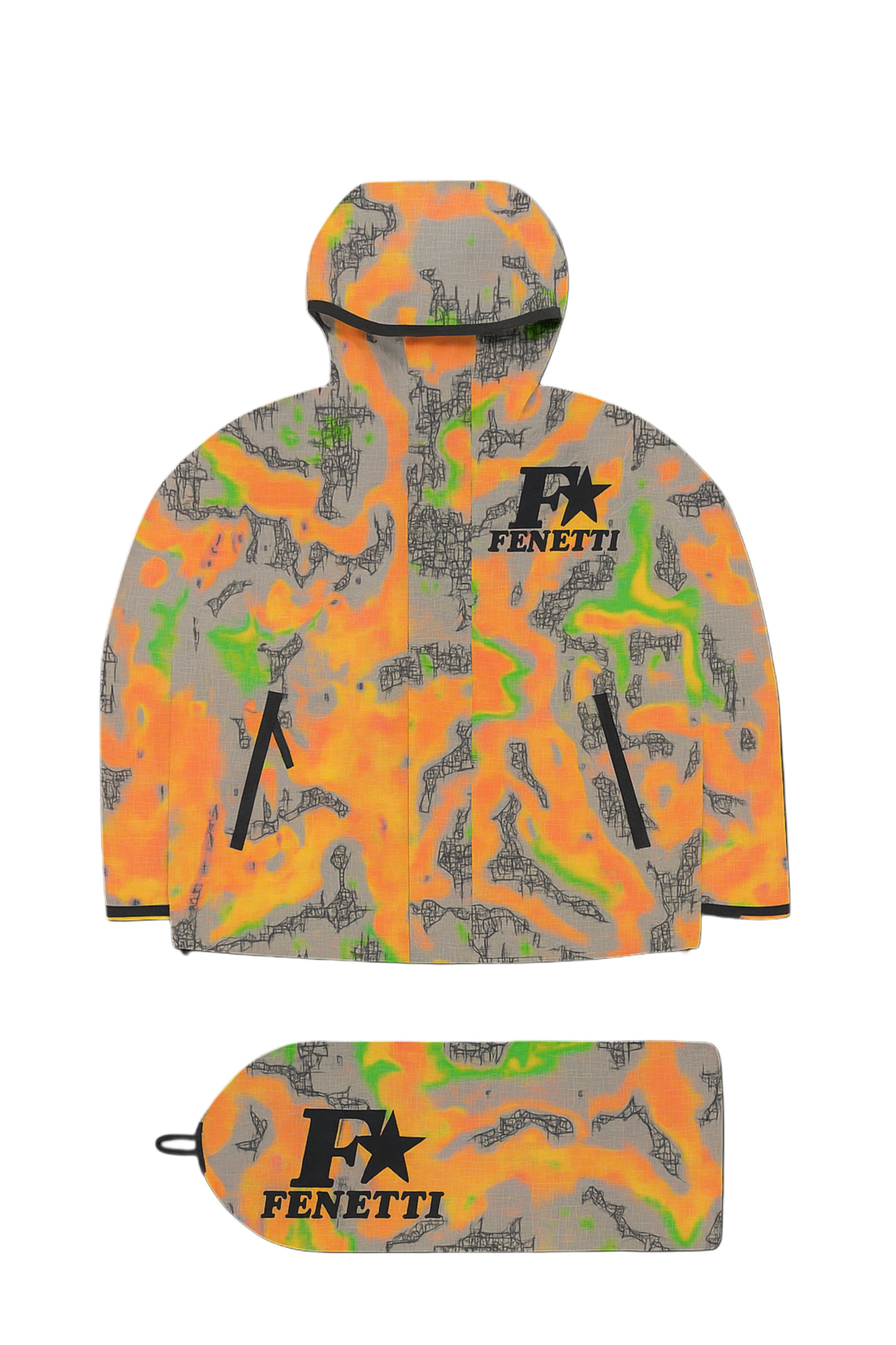Heat Map Windbreaker W/ Bag